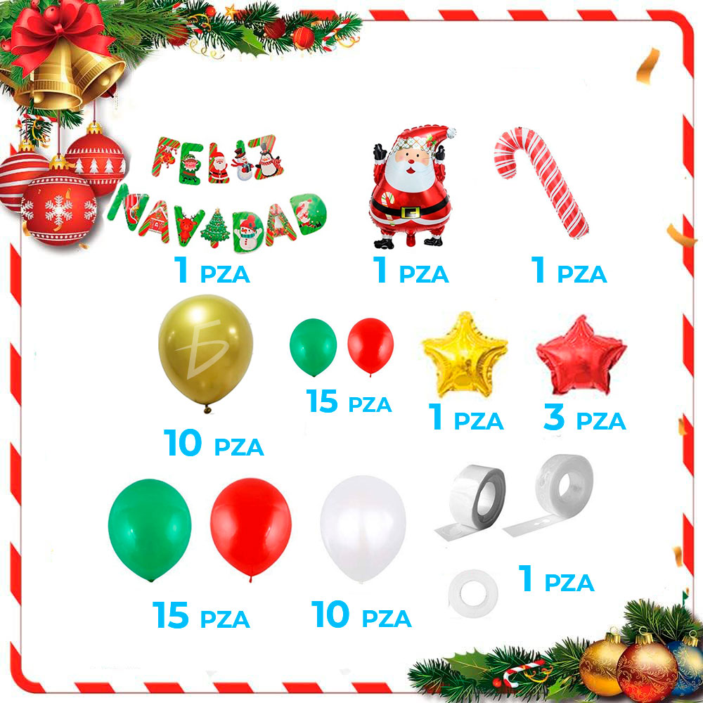 Conjunto Completo de Globos Navideños para Decoración Festiva - Image 5