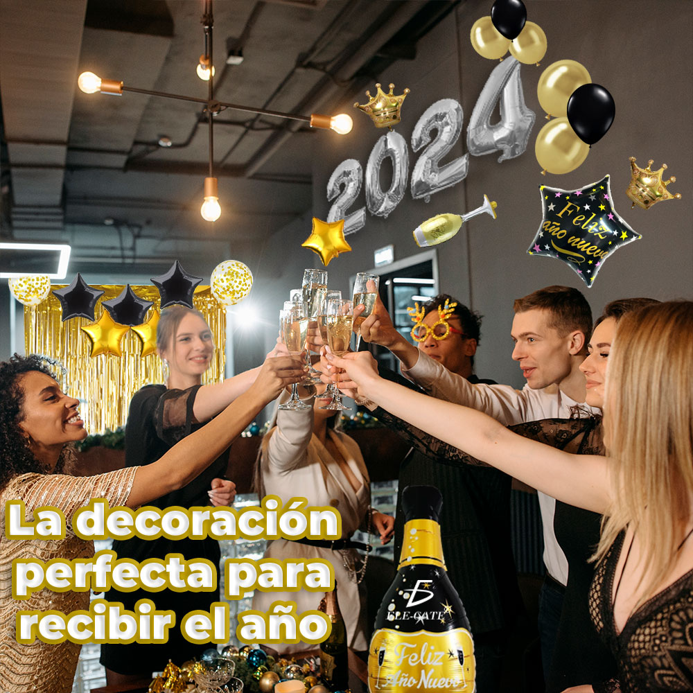 Kit de Globos para Fiestas de Año Nuevo 2024 - Image 4