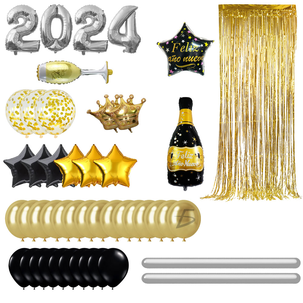 Kit de Globos para Fiestas de Año Nuevo 2024 - Image 5