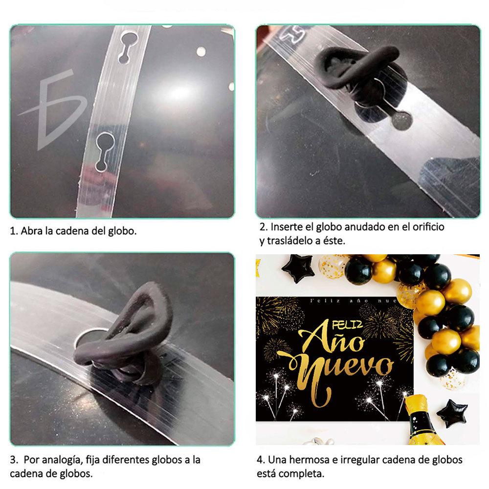 Kit de Globos para Año Nuevo - Botella de Champán y Estrella - Image 6