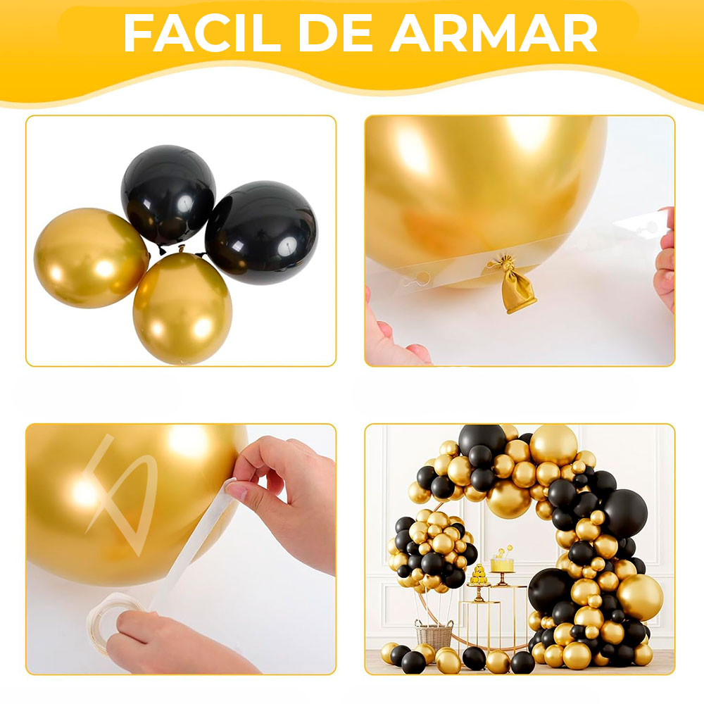 Kit de Globos para Año Nuevo - Botella de Champán y Estrella - Image 3