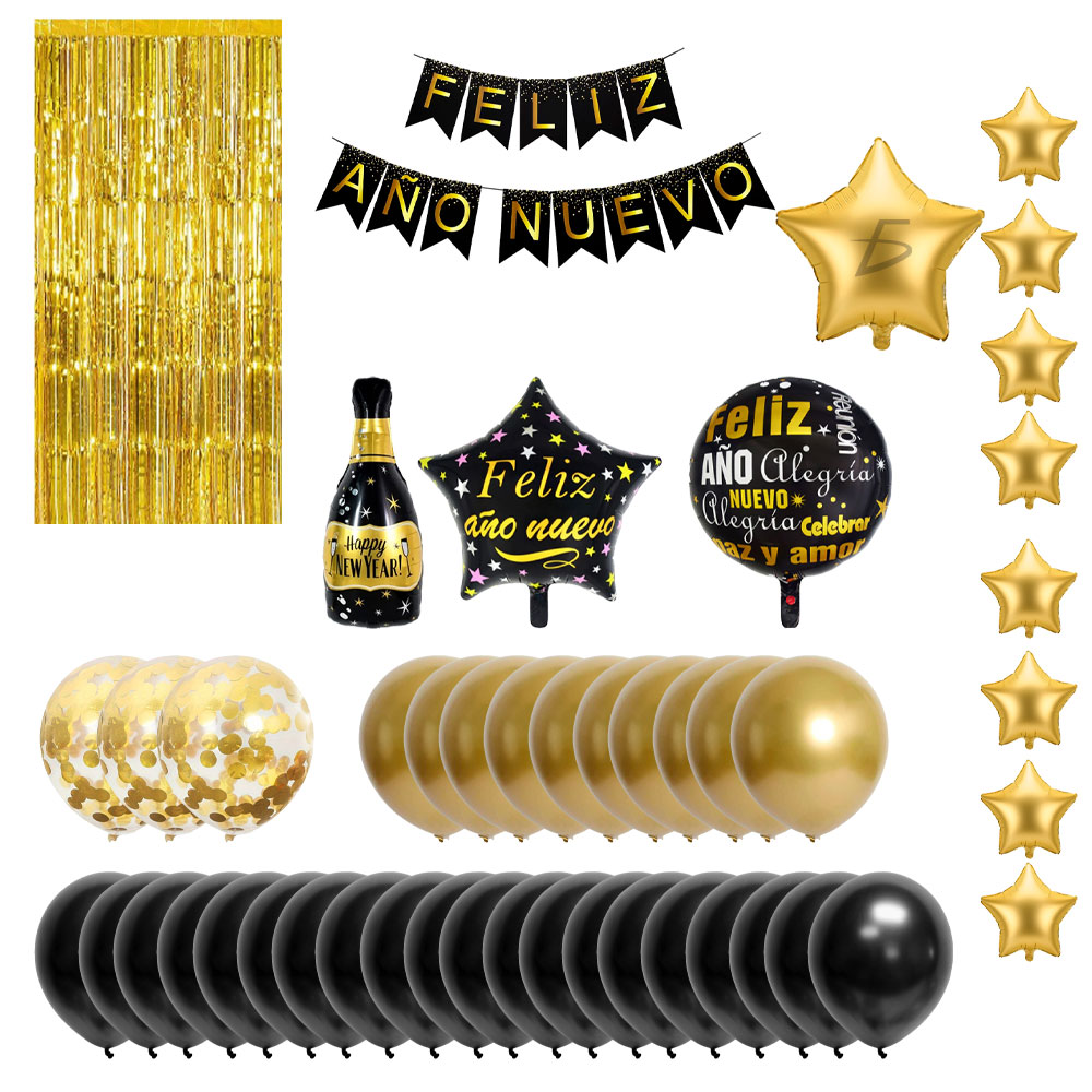Set de Globos de Fiesta Año Nuevo: Elegancia para Celebrar - Image 5
