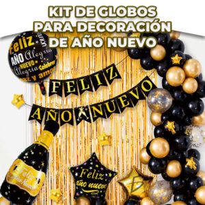 Set de Globos de Fiesta Año Nuevo: Elegancia para Celebrar