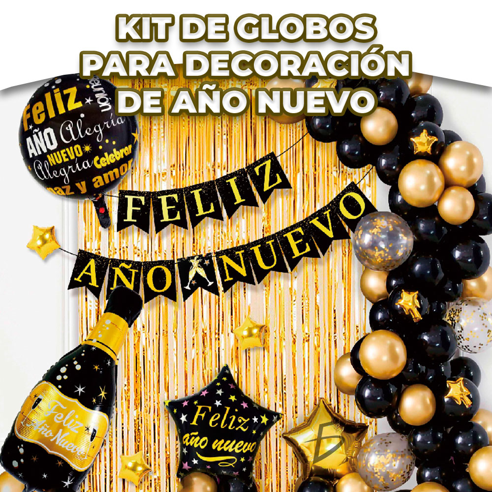 Set de Globos de Fiesta Año Nuevo: Elegancia para Celebrar