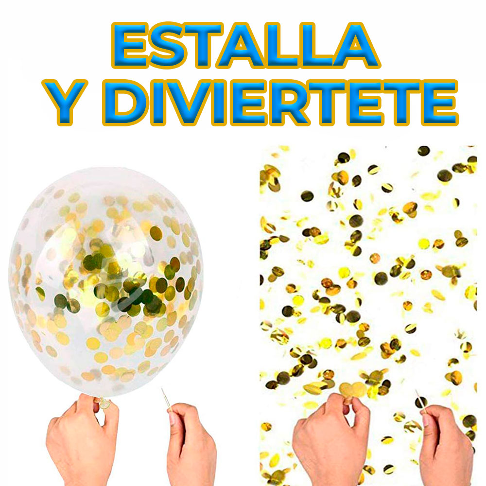 Globos de Champagne para Decoración de Año Nuevo - Dorado y Plata - Image 6