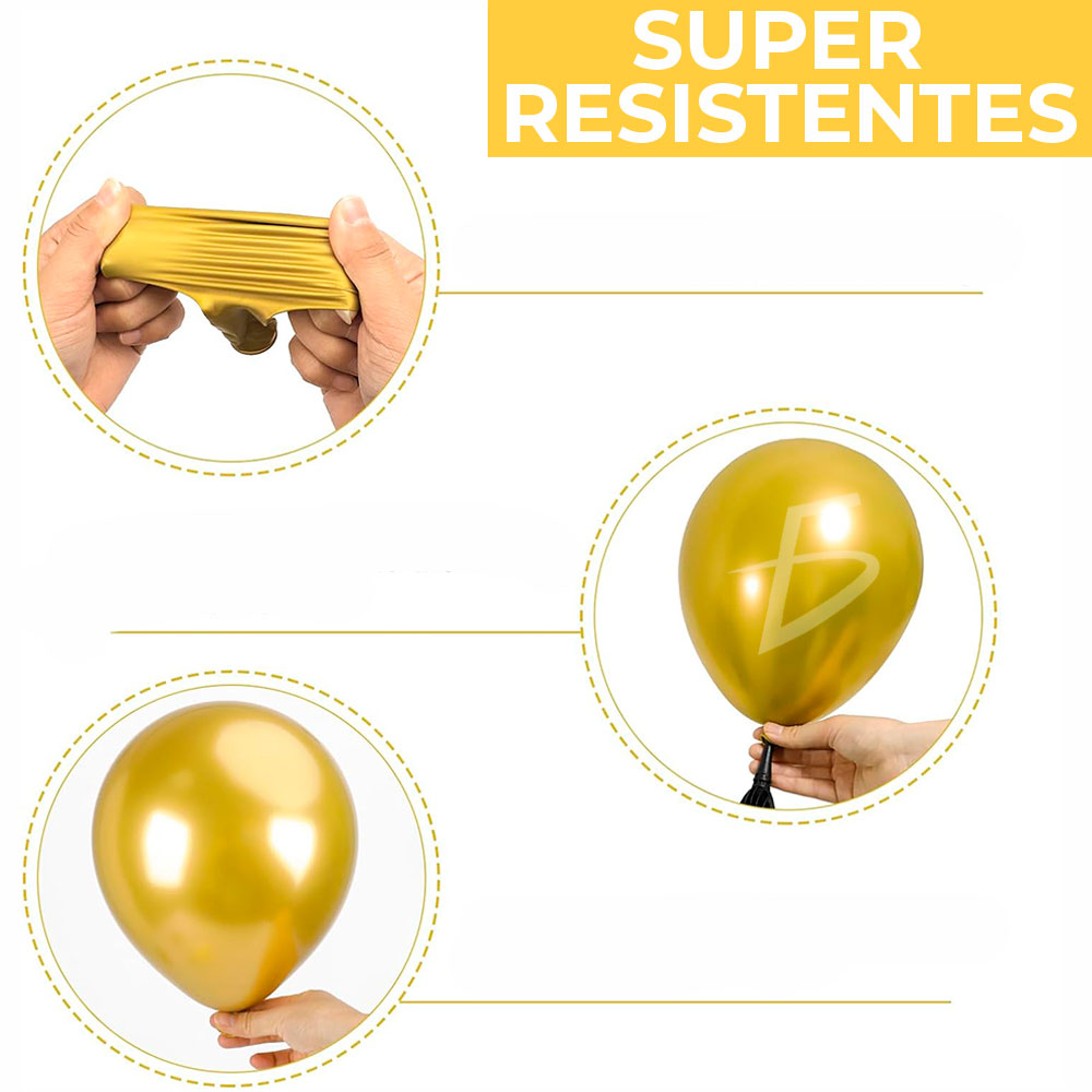 Globos de Champagne para Decoración de Año Nuevo - Dorado y Plata - Image 3