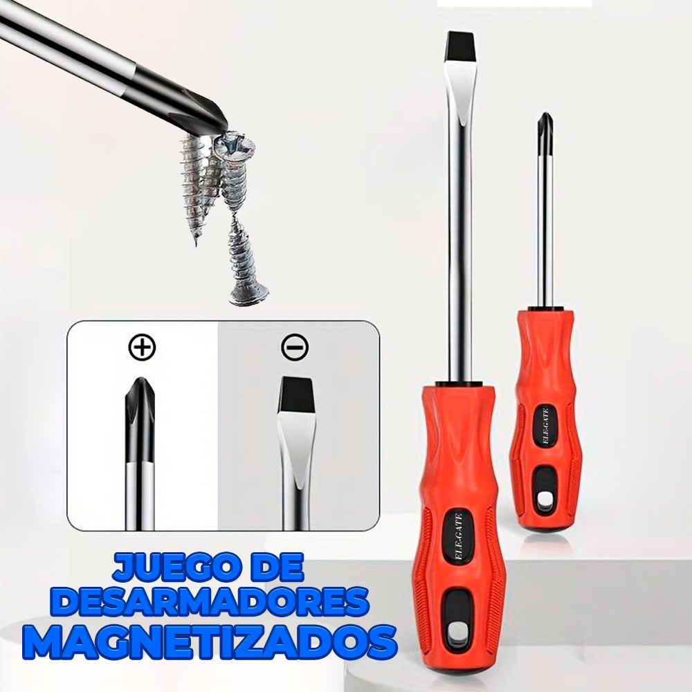Juego de Destornilladores Magnéticos con Mangos Ergonómicos y Resistentes - Image 4