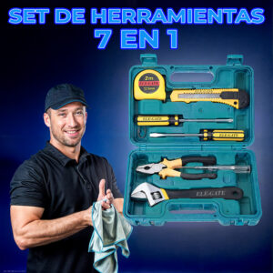 Kit de 7 Herramientas de Acero Inoxidable y Alta Resistencia