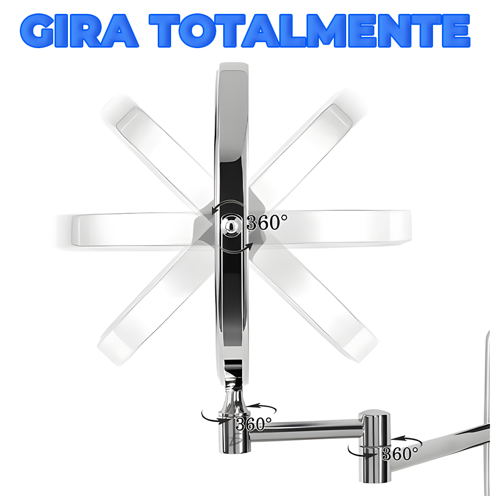 Espejo de Tocador Doble Cara Montado en Pared - Image 4