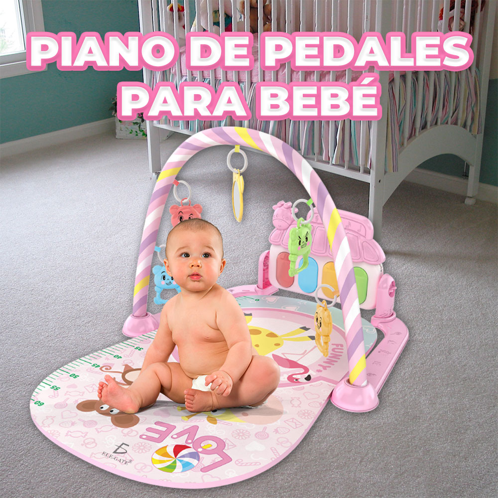 Tapete Musical de Piano Rosa: Estimulante Juego Educativo para Bebés