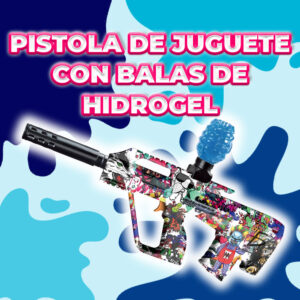 Pistola Automática Recargable de Hidrogel: Juego Intenso y Seguro (45 cm)