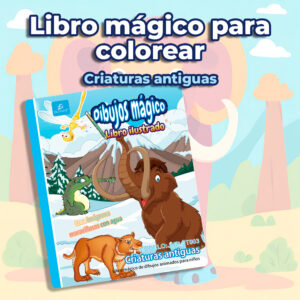 Libro Infantil para Colorear: Animales Prehistóricos 
