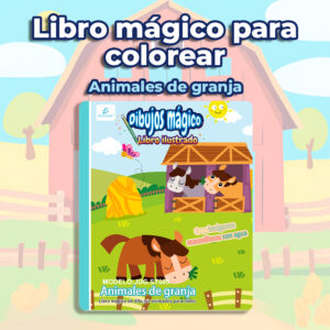 Libro Infantil para Colorear: Animales de Granja