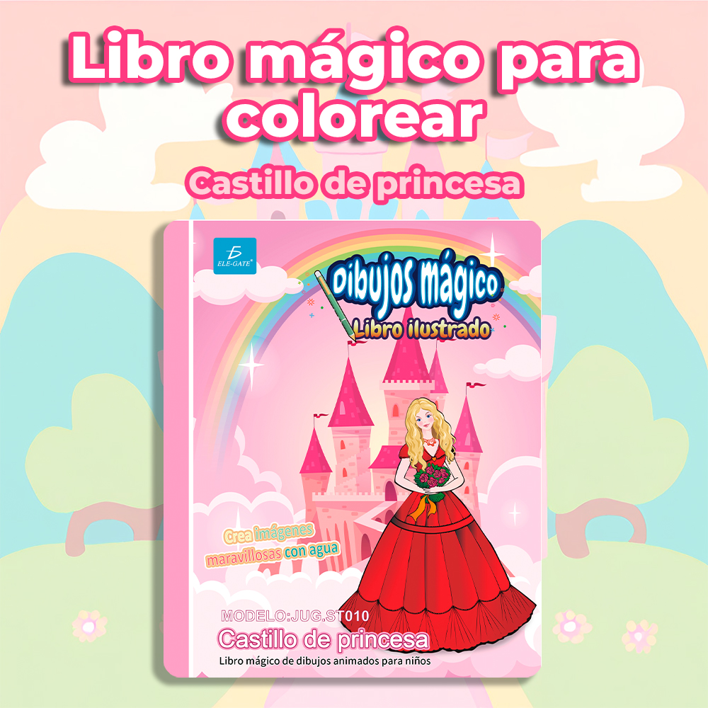 Libro Mágico Infantil para Colorear: Diseño de Princesas