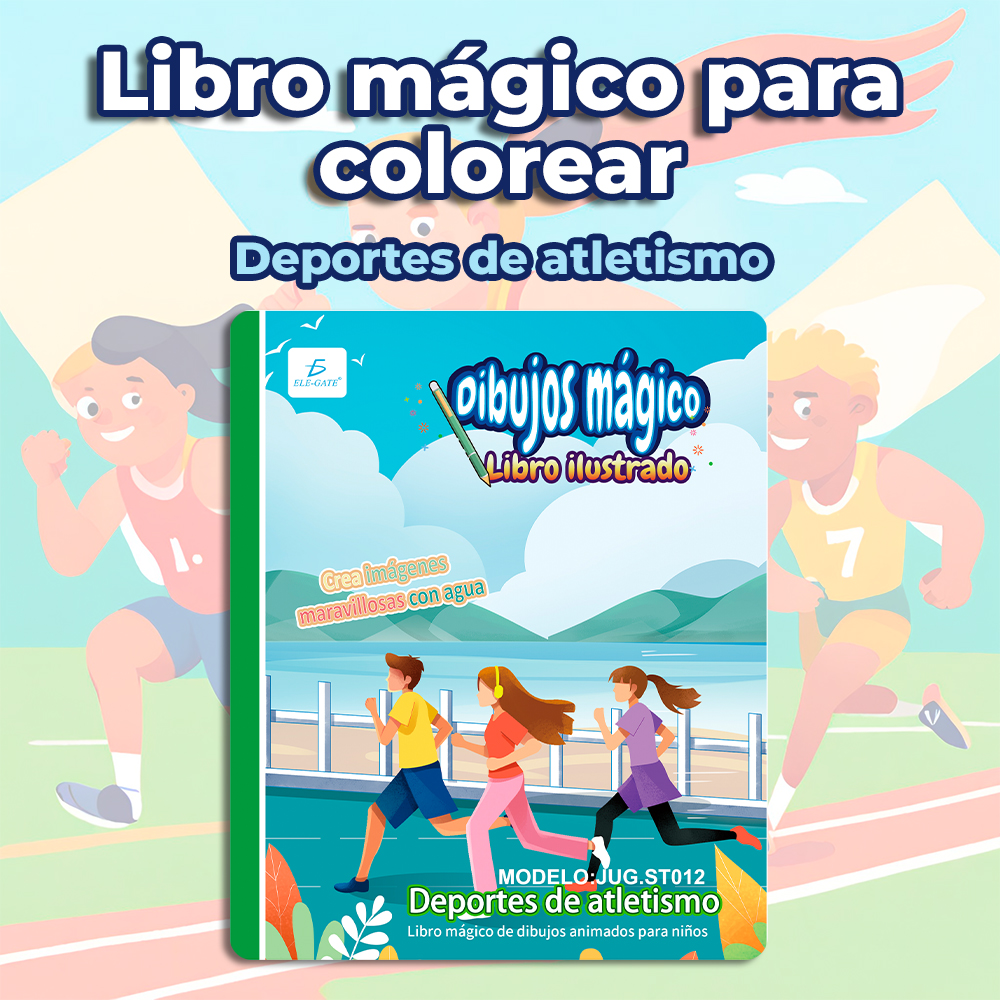 Libro Mágico Infantil para Colorear: Cultura deportiva