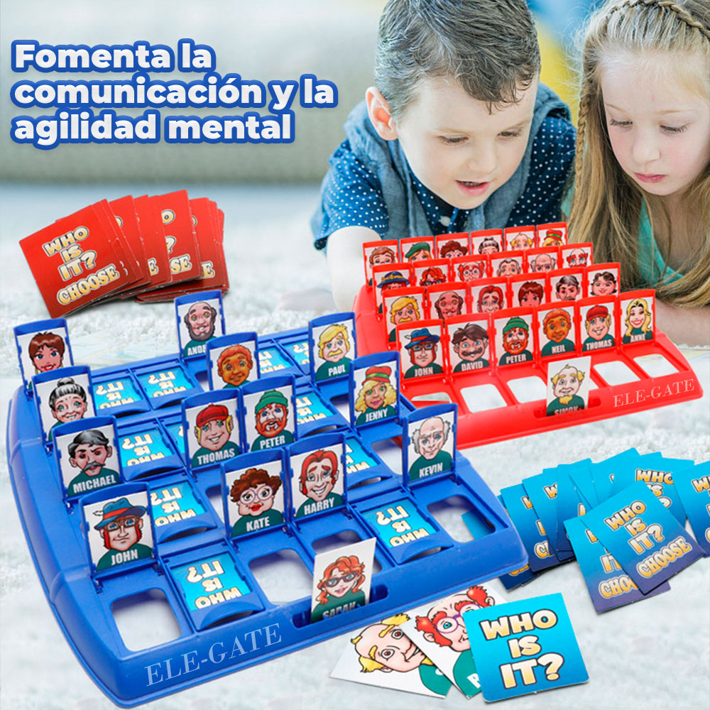 Juego de Mesa Adivina Quién - Diversión para Niños y Adultos