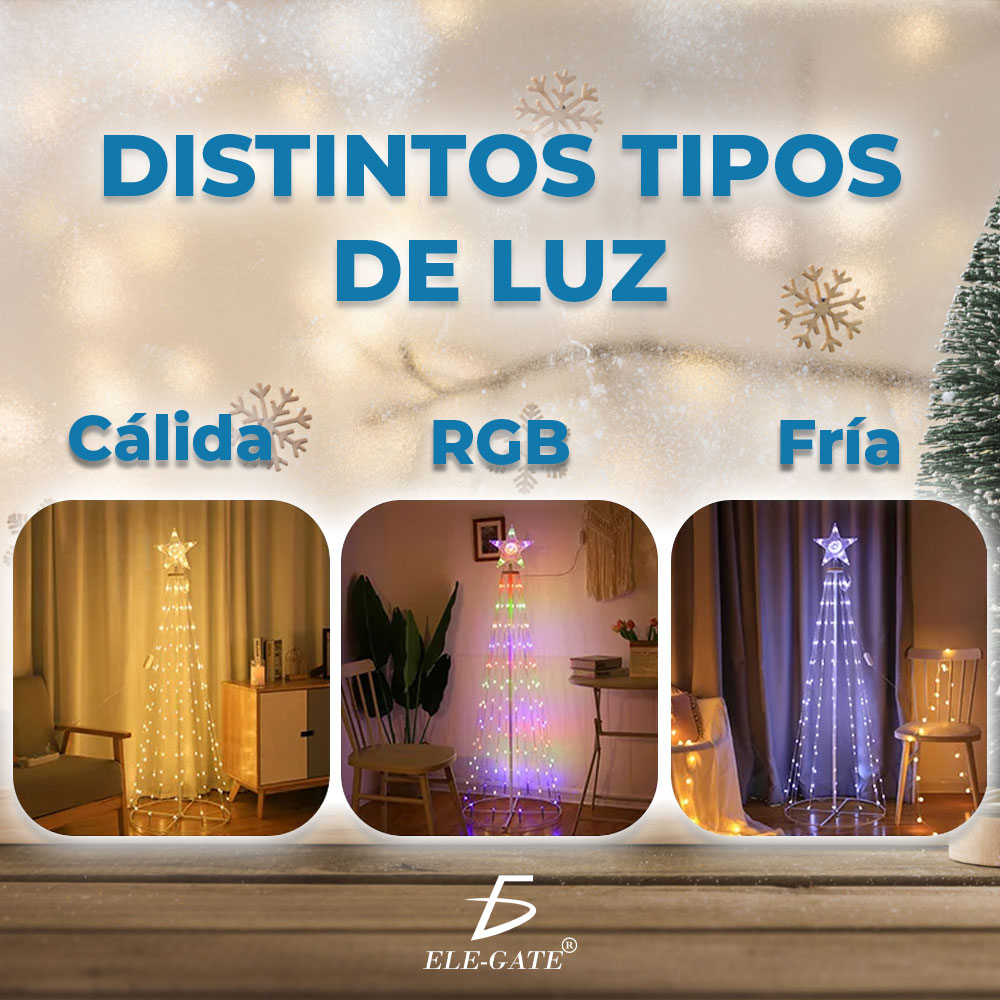 Árbol de Navidad Artificial de 150 cm con Luces Preiluminadas: Elegancia Navideña para tu Hogar. - Image 3