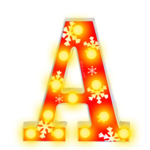 Letra A de Navidad en Rojo - Toque Festivo y Detalles de Alta Calidad
