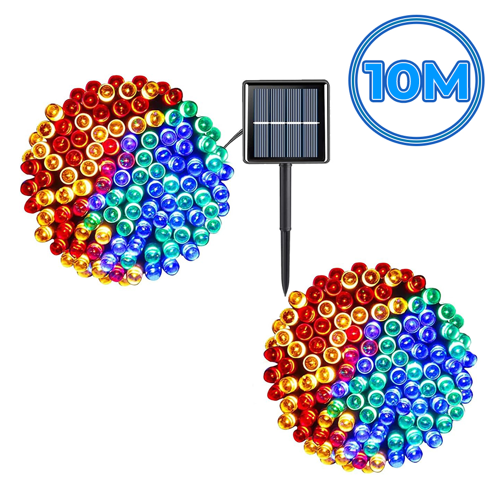 Serie Solar de 10 Metros con 100 Luces LED RGB - Image 4