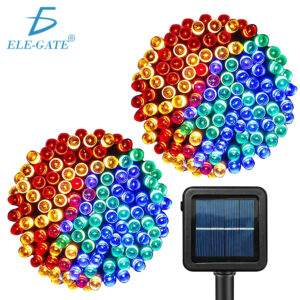 Guirnalda Solar de 20 Metros con 200 Luces LED RGB