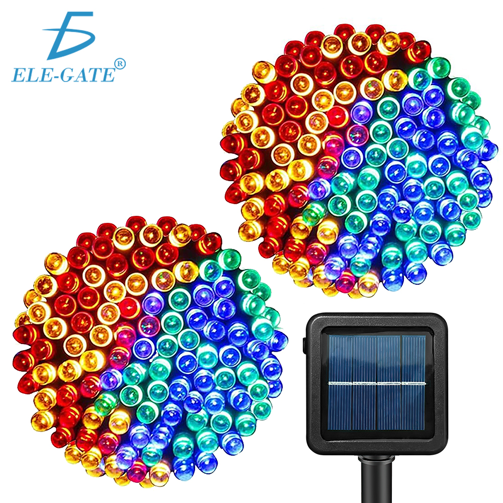 Guirnalda Solar de 20 Metros con 200 Luces LED RGB