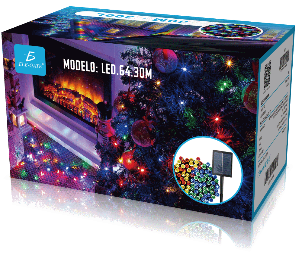 Serie Solar de 30 Metros con 300 Luces LED RGB - Image 4