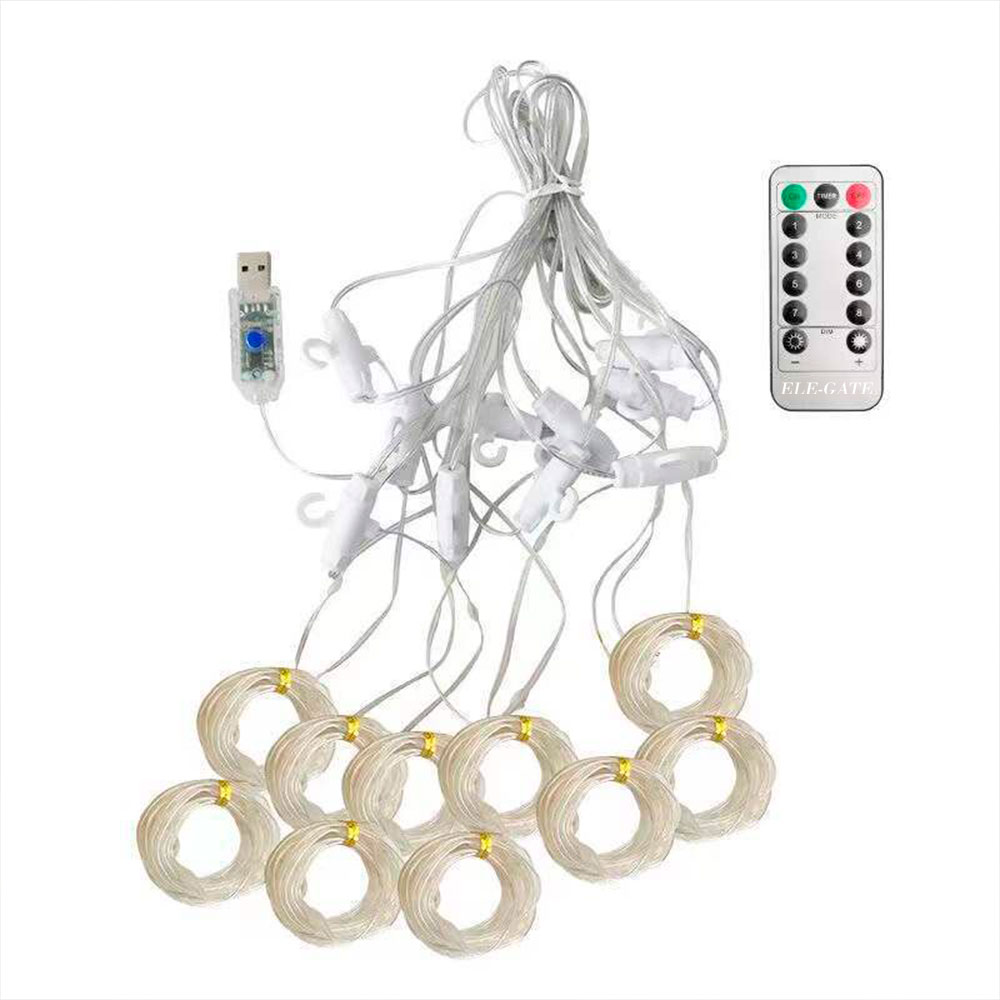 Cortina de Luces LED con Control Remoto: 8 Modos para Crear un Rincón Mágico en tu Espacio. - Image 6
