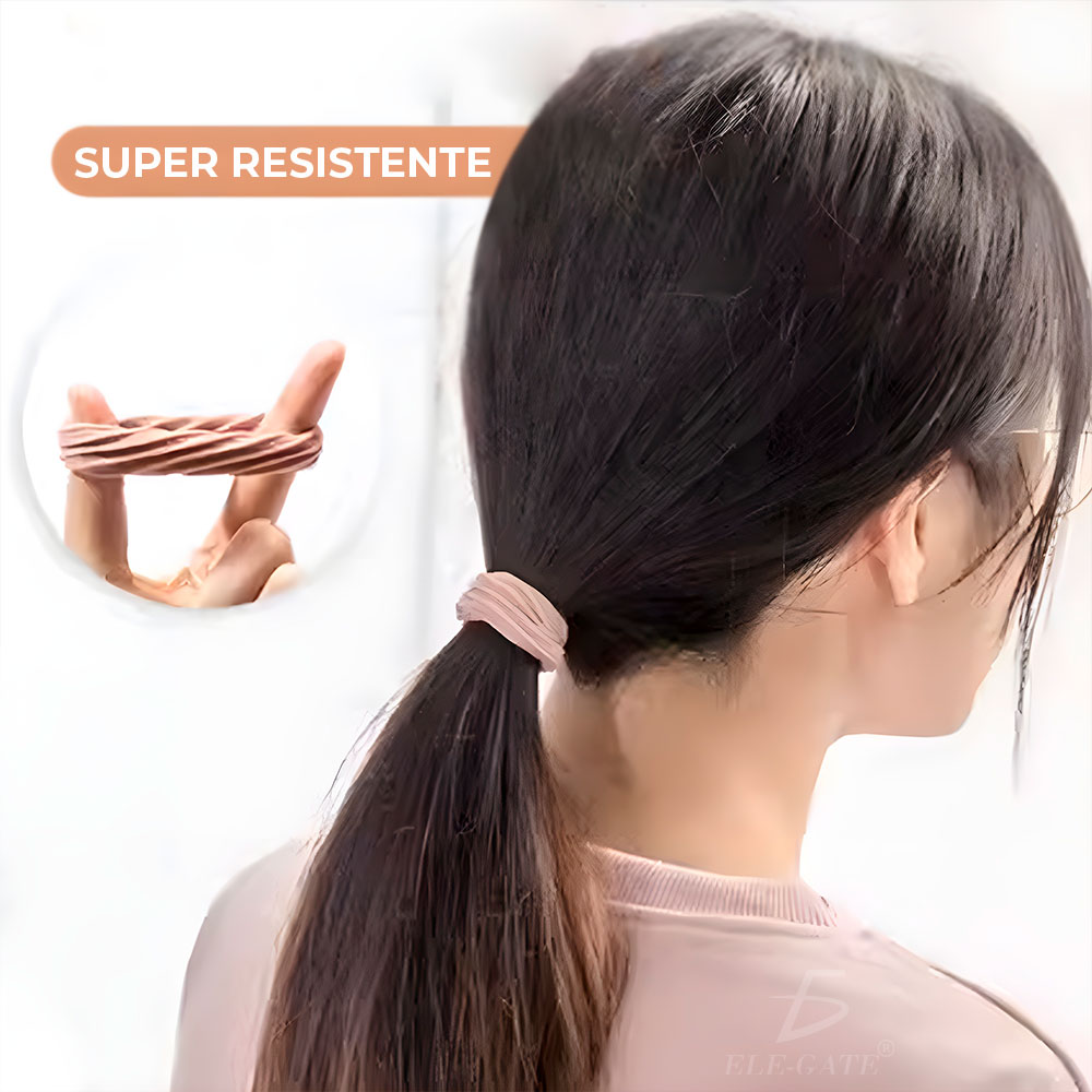 Kit de 100 pz Lazos Elásticos para Cabello Grueso: Comodidad y Estilo en una Colección Vibrante" - Image 5