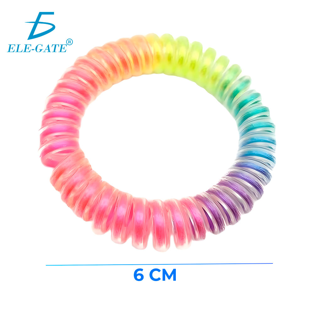 2 Bandas Elásticas de Arcoíris para el Cabello - Accesorios Prácticos y Coloridos - Image 5