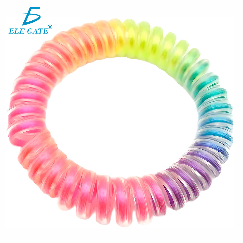 2 Bandas Elásticas de Arcoíris para el Cabello - Accesorios Prácticos y Coloridos - Image 2
