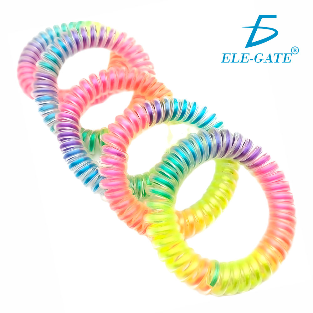 2 Bandas Elásticas de Arcoíris para el Cabello - Accesorios Prácticos y Coloridos - Image 3