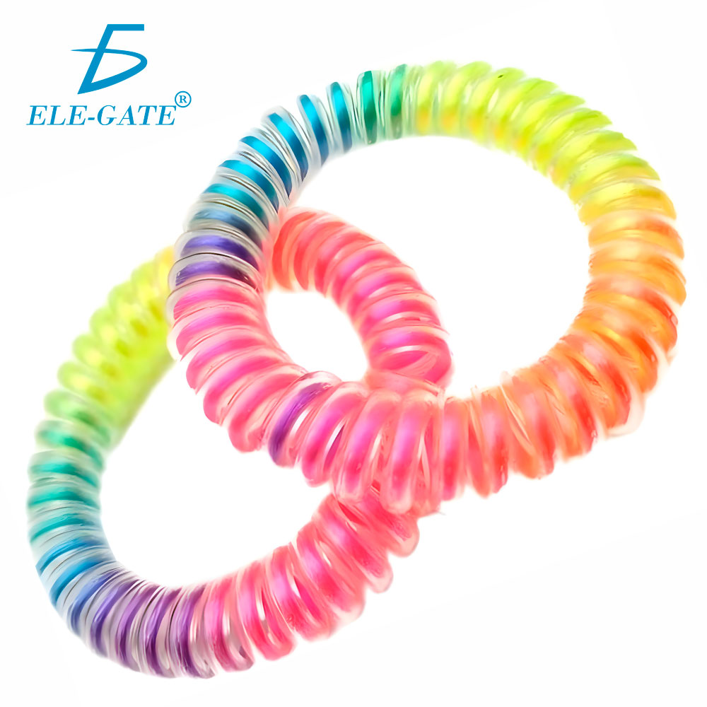 2 Bandas Elásticas de Arcoíris para el Cabello - Accesorios Prácticos y Coloridos - Image 4