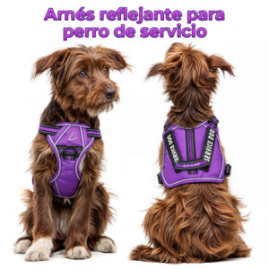Arnés para Perro Cómodo y Ajustable con Asa y Chaleco Reflectante