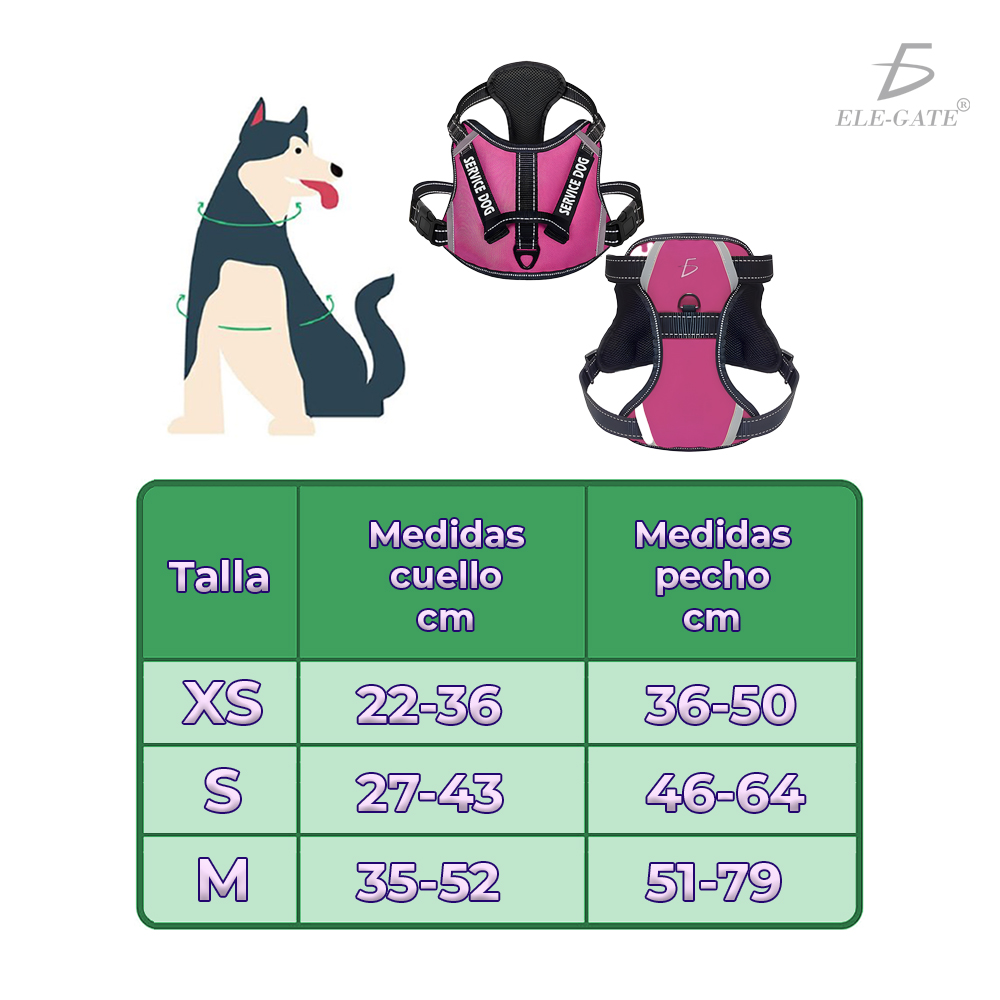 Arnés para Perro Cómodo y Ajustable con Asa y Chaleco Reflectante - Image 2