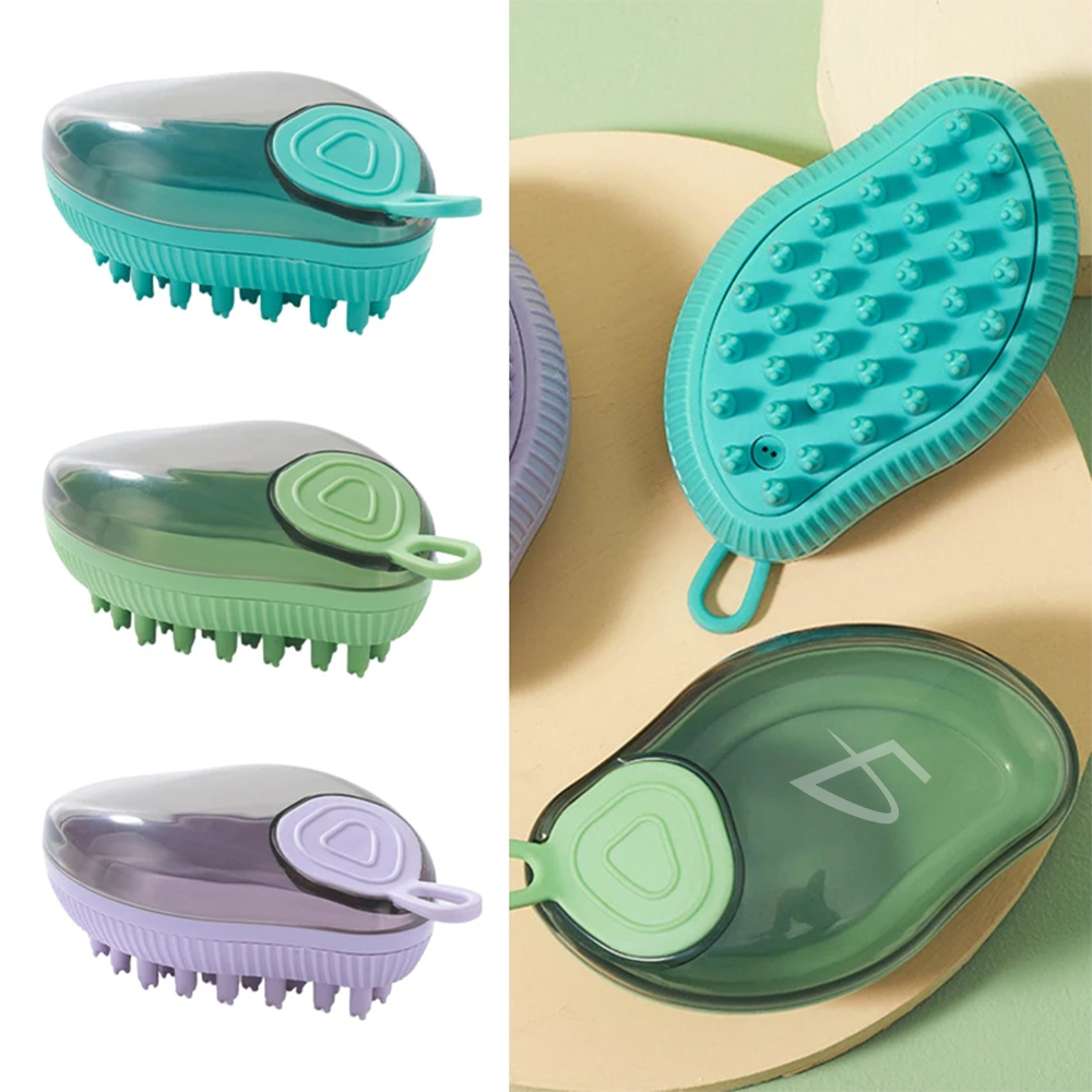 Cepillo de Baño con Jabonera Rellenable para Gatos y Perros - Image 3