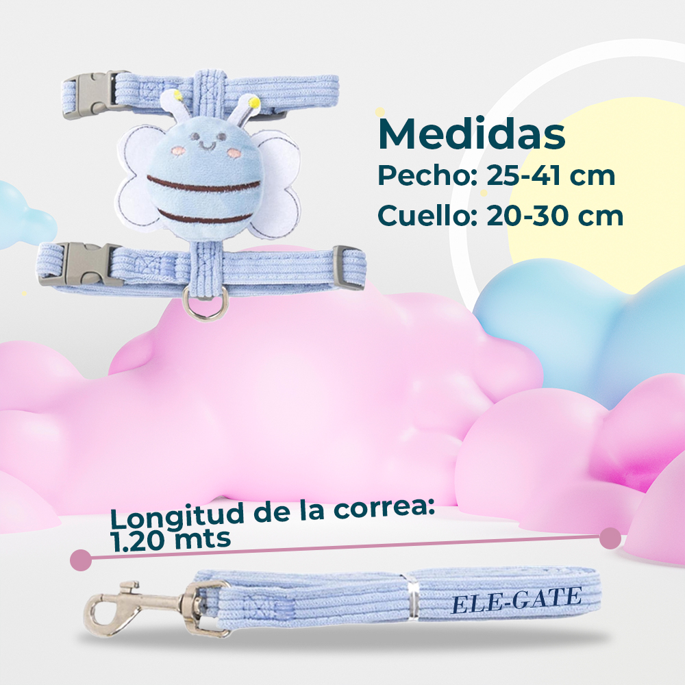 Pechera Ajustable con Correa y Abeja Decorativa - Image 6