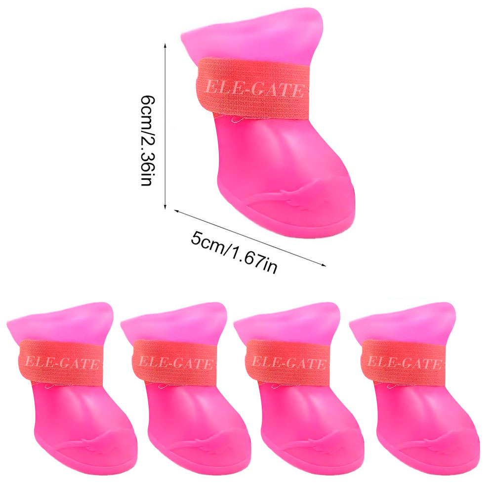 Botas de Lluvia para Mascotas - Zapatos de PVC para Protección de Patas - Image 2