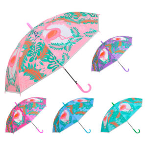 Paraguas con Protección UV Impermeable con Diseño Tropical