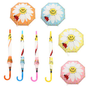 Paraguas con Proteccion UV y Tela Repelente al Agua con diseño de Sol Alegre