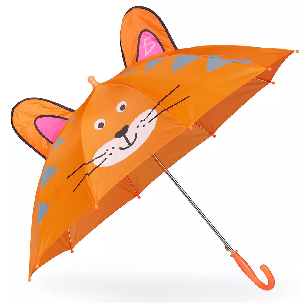 Paraguas Kawaii con Figura de Tigre con Orejas Desplegables - Image 2