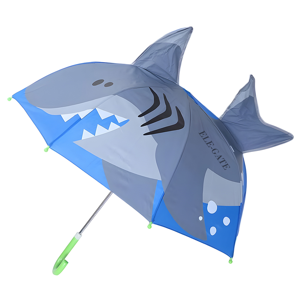 Paraguas Kawaii con Forma de Tiburón y Aletas Desplegables - Image 2