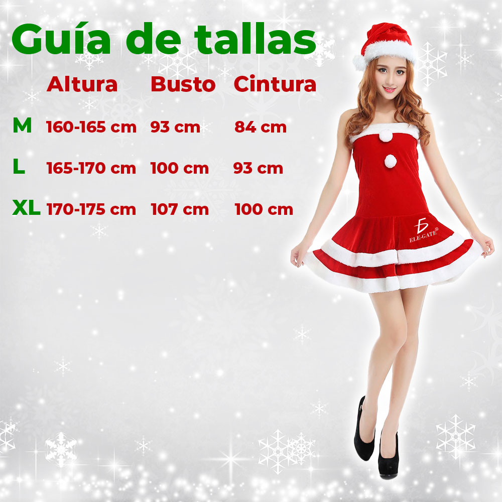 Conjunto de Disfraz de Navidad para Mujer: Elegancia Festiva - Image 3