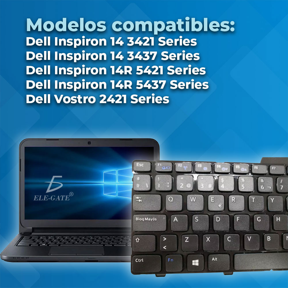 Teclado Laptop Para Dell 14 3442 3467 3451 3421 3458 3878 3441 - Image 2