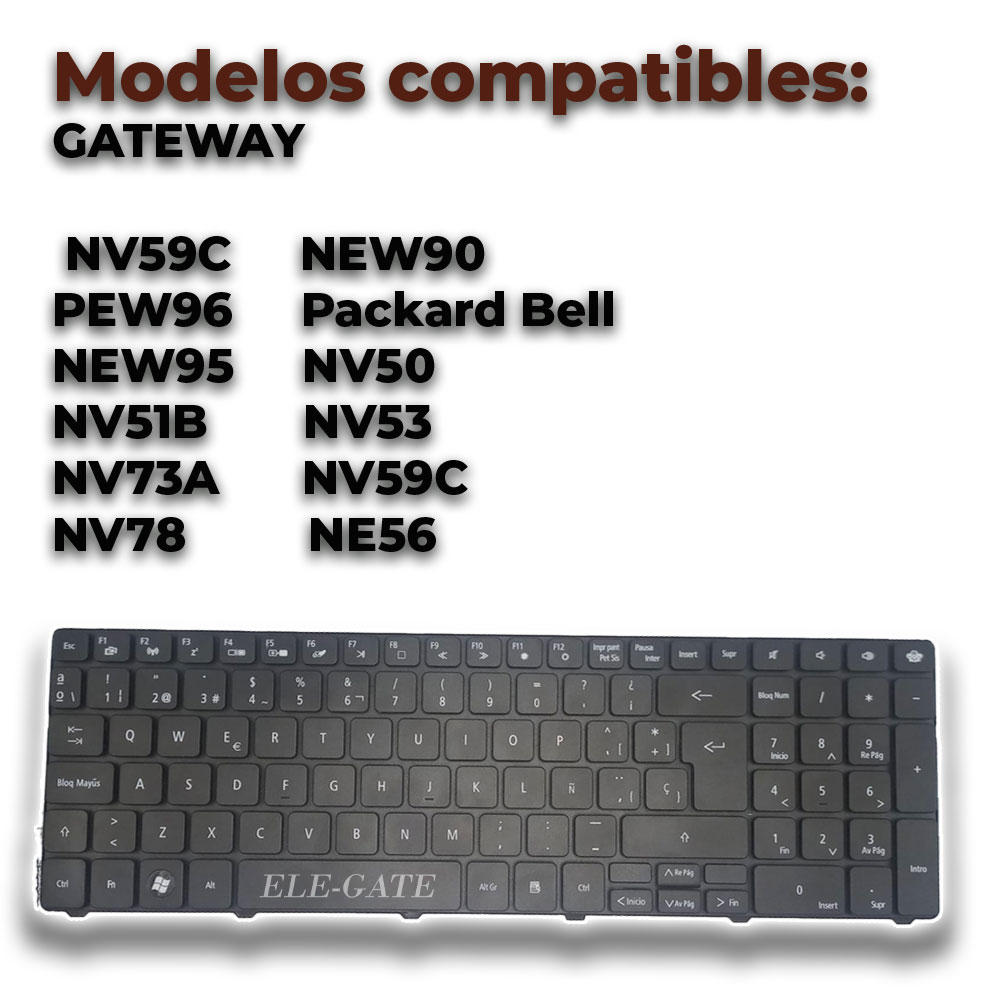 Teclado de Repuesto para Gateway NV50 - Layout en Español - Image 2
