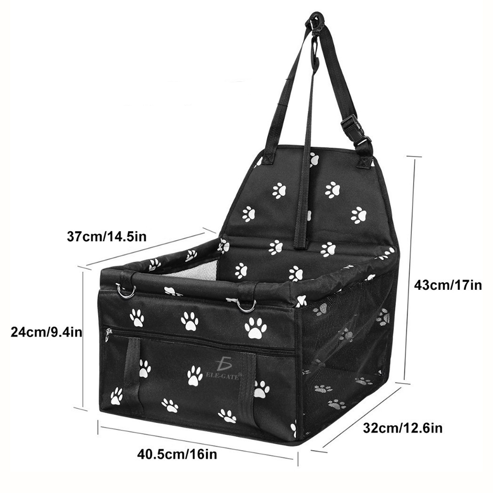 Asiento de Coche para Mascotas con Cinturón de Seguridad Resistente al Agua y Plegable - Image 5