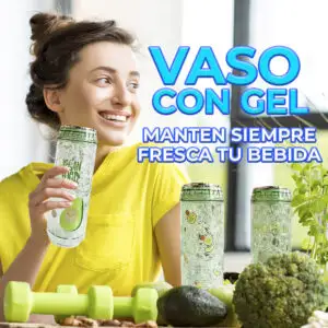Vaso Térmico con Diseño Divertido de Aguacate - Capacidad de 500ml con Enfriador de Hidrogel
