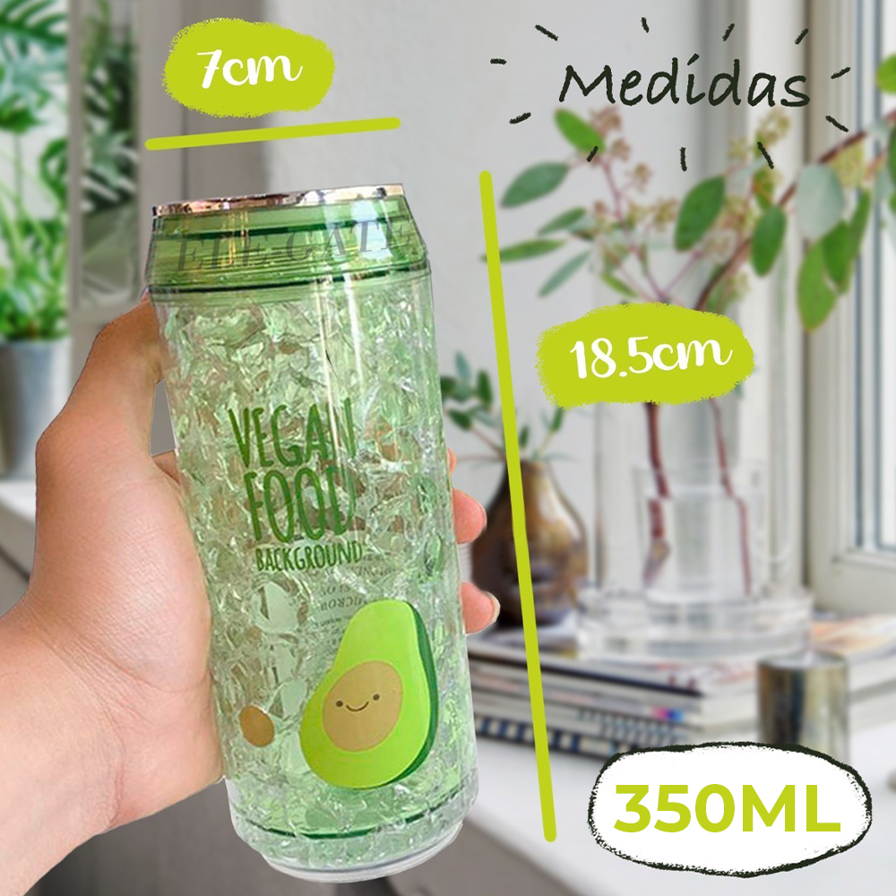 Vaso Térmico con Diseño Divertido de Aguacate - Capacidad de 500ml con Enfriador de Hidrogel - Image 5