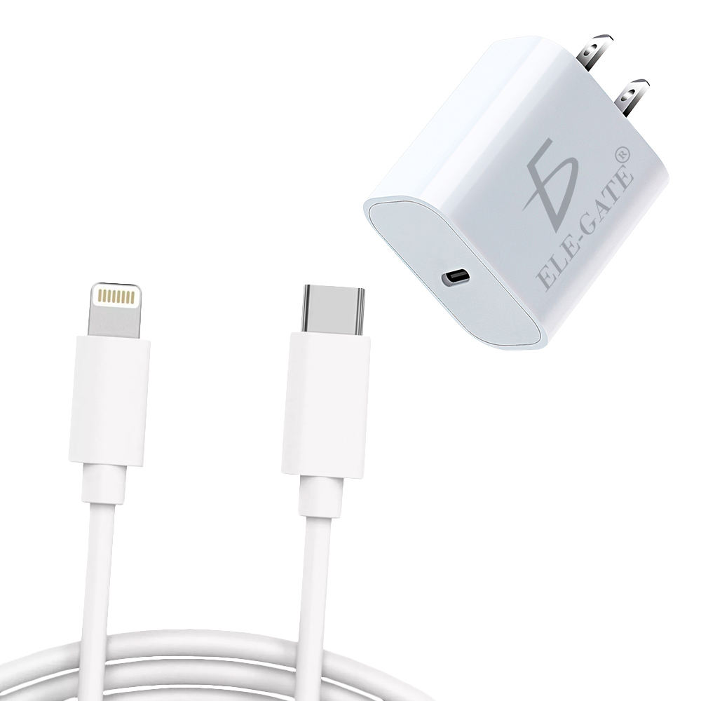 Cargador Rapido PD de 20 W con Cable Tipo C a Lightning - Image 2