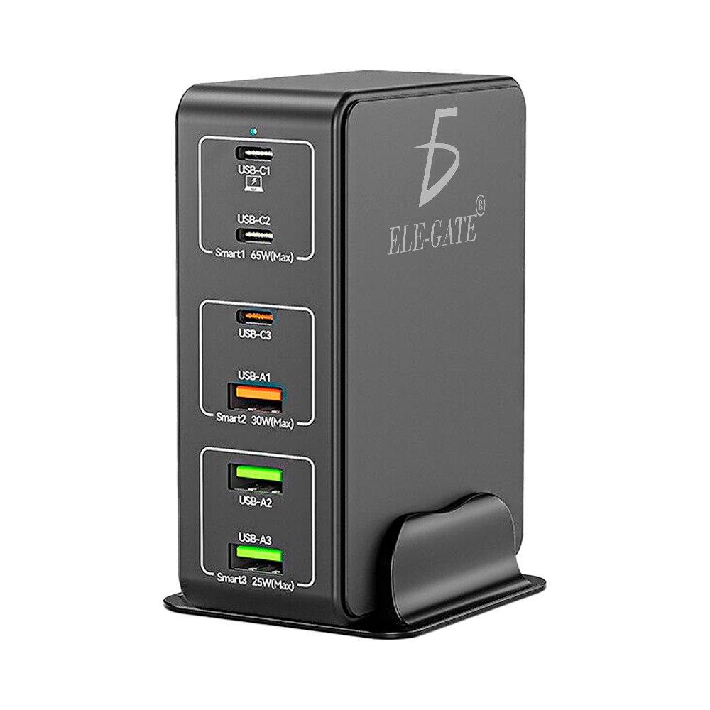 Cargador Rápido de Escritorio de 6 Puertos de 120W - Image 5