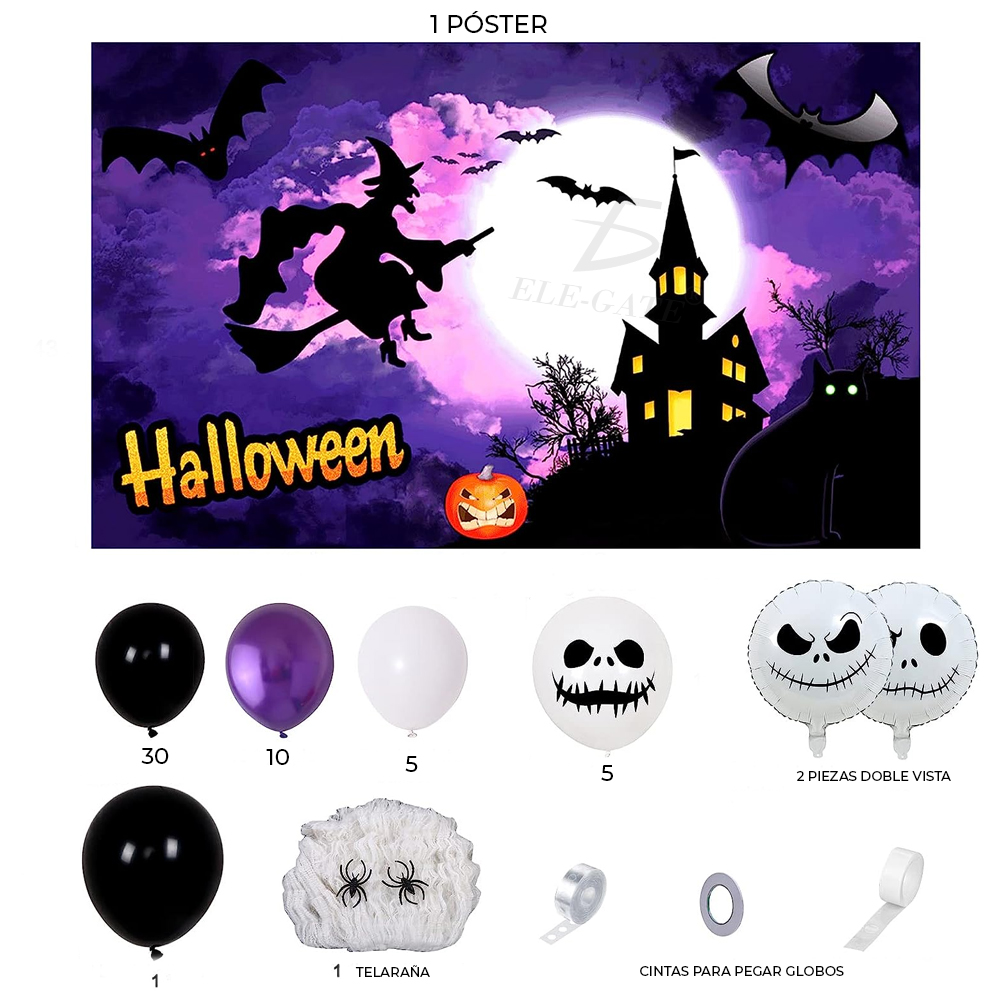 Kit de decoración de Halloween - Suministros para cumpleaños - Image 6